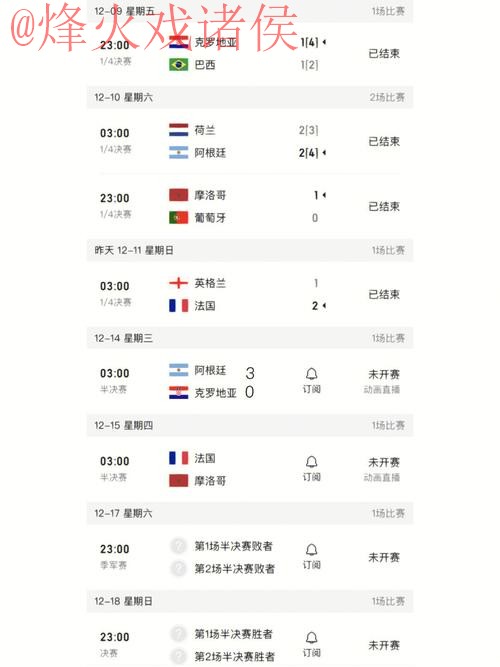 最新世界杯比分排行及入口地址详解